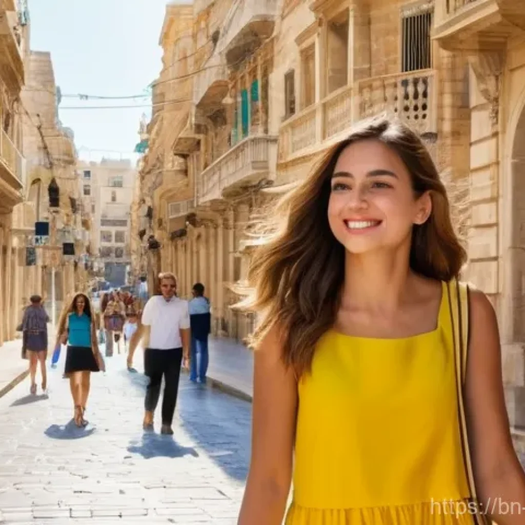 몰타에서 발생한 주요 사건사고 - **Valletta Street Scene: Mindful Traveler**
"A bustling, picturesque street in Valletta, Malta, ...